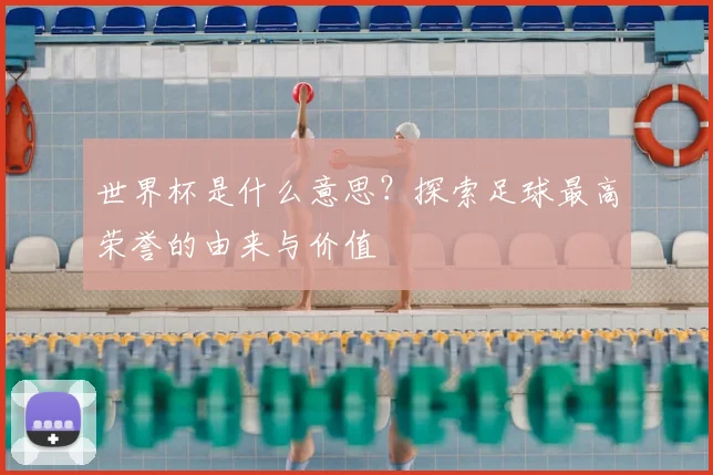 世界杯是什么意思?探索足球最高荣誉的由来与价值